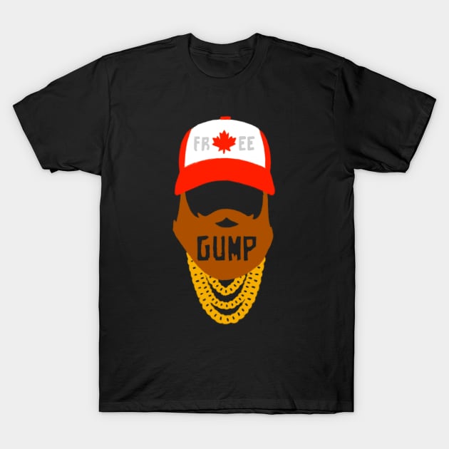 Free Gump. T-Shirt by KnockDown